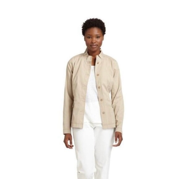Eileen fisher Ruffle collar utility jacket - Picture 1 of 8